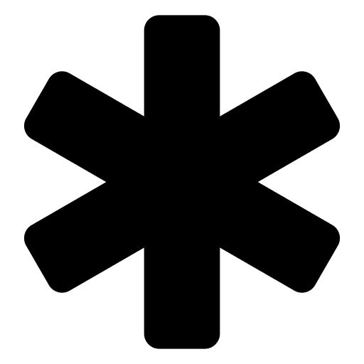 Asterisk required asterisk tool icon