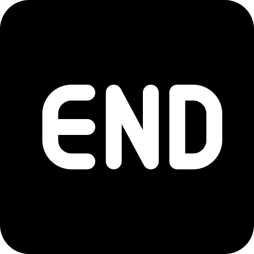 Ending ui symbol interface icon