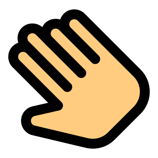 Hand ui left click tap icon