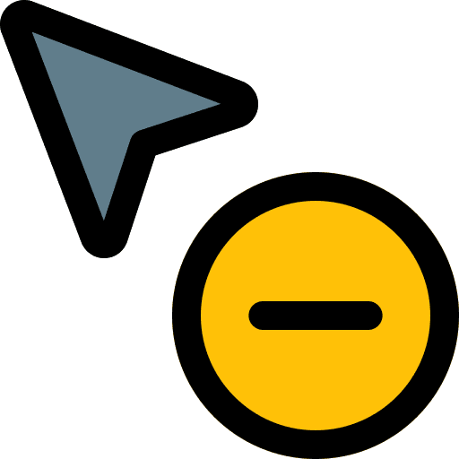 Remove arrow cliker remove icon