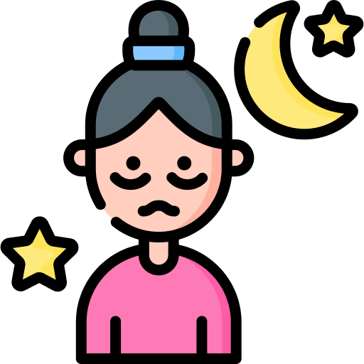 Insomnia wellness woman people icon