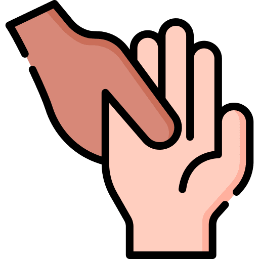 Reflexology hand wellness healthcare and medical icon