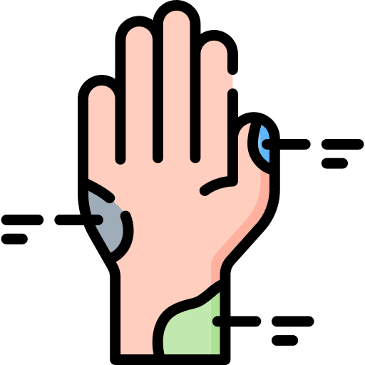 Reflexology wellness hand reflexology icon