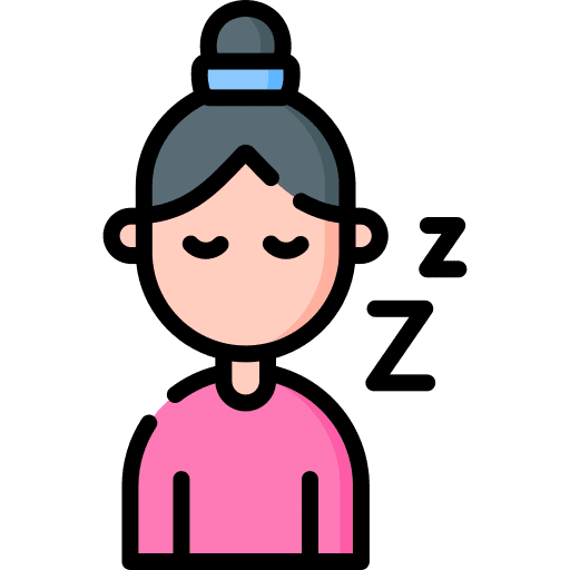 Sleep woman sleep avatar icon