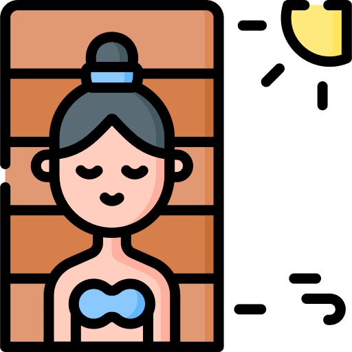 Vacation sunbathing holidays girl icon