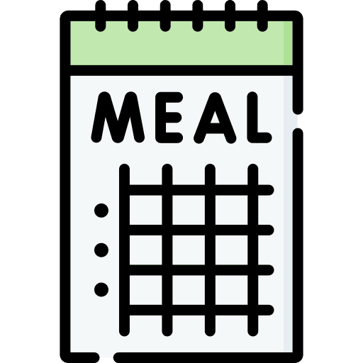 Meal diet schedule nutrition icon