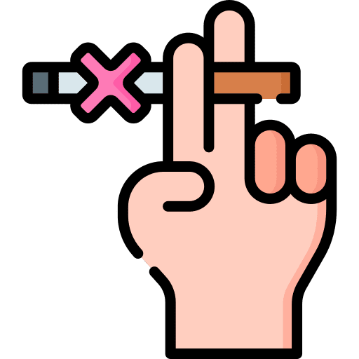 No smoking healthcare and medical forbidden no smoking icon