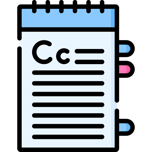 Writing document file files and folders icon
