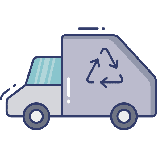 Garbage truck garbage truck garbage car transportation icon