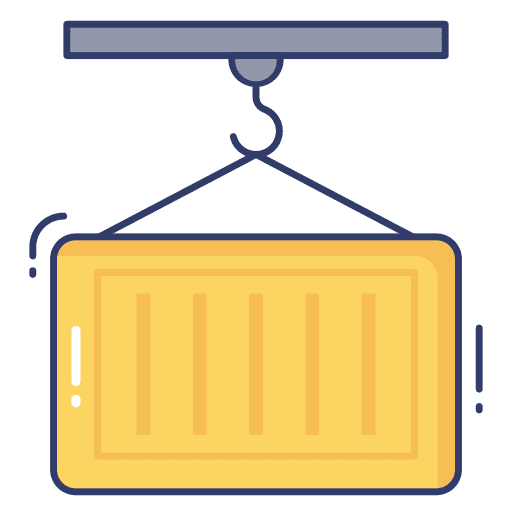 Crane harbor crane construction and tools transportation icon