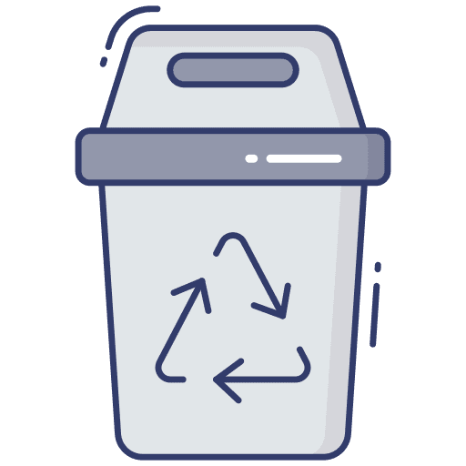 Recycle bin garbage ecology and environment trash icon