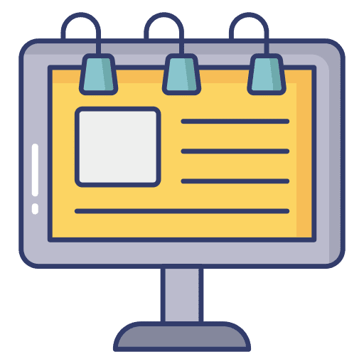 Billboard marketing announcemnt advertising icon