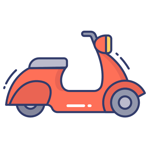 Scooter vespa scooter transportation scooter icon