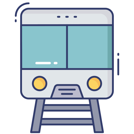 Subway railway train mrt icon
