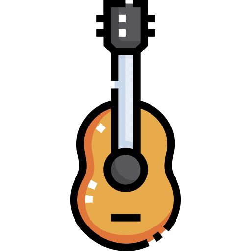 Acoustic guitar orchestra acoustic guitar music and multimedia icon