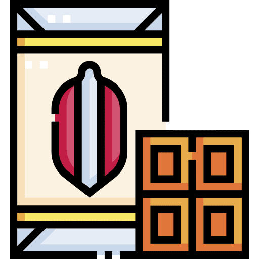 Chocolate bar food and restaurant snack icon
