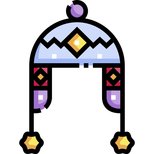 Chullo autumn winter clothing icon