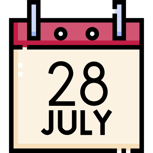 Independence day peru 28 time and date icon