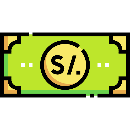 Sol banknote sun currency icon