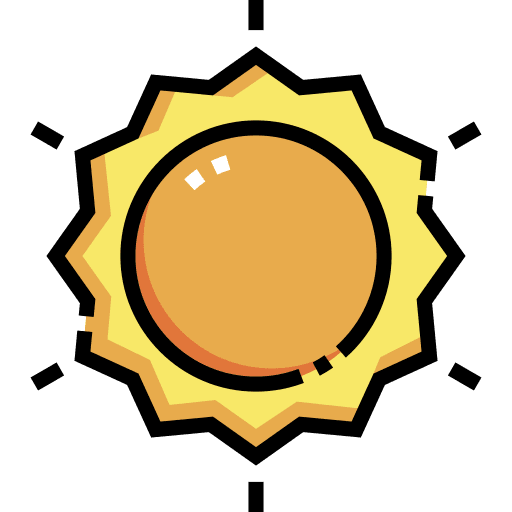 Sun summertime weather sun icon
