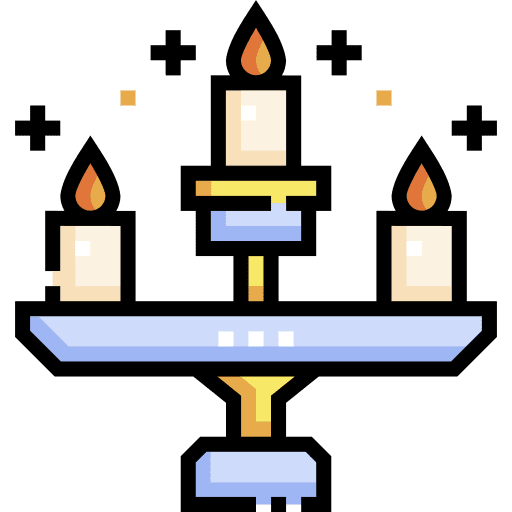 Candelabra candle candlestick decoration icon