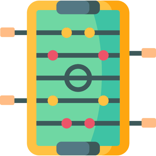 Table football gaming child player icon