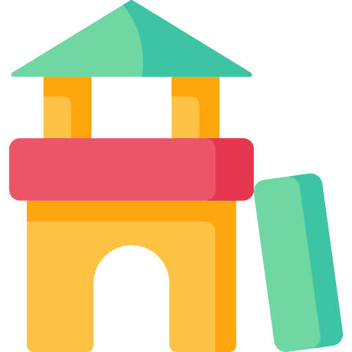 Block toy play childhood icon