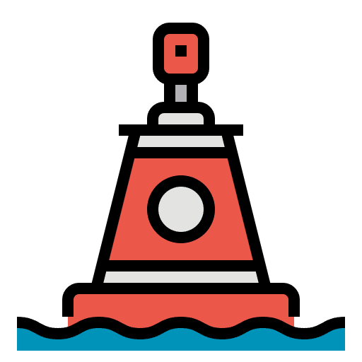 Buoy buoy sea emergency icon