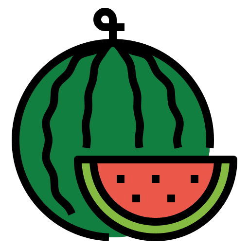 Watermelon watermelon vegetarian vegan icon