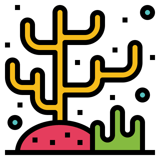 Coral plant ocean coral icon