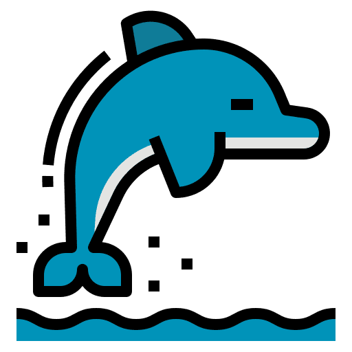 Dolphin mammal animal kingdom animal icon