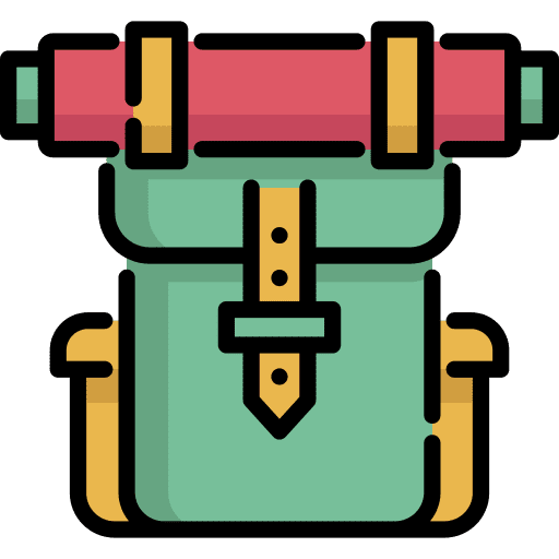 Backpack camping backpack bags icon