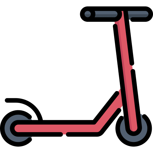 Kick scooter mobility transport transportation icon
