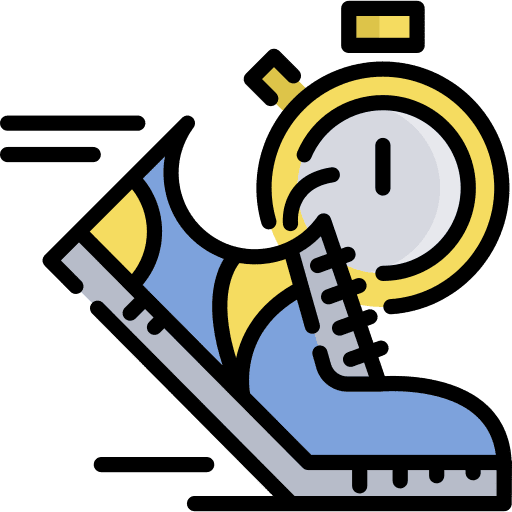 Run physical education sports and competition time icon