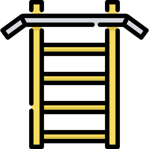 Horizontal bar horizontal bar gym athlete icon