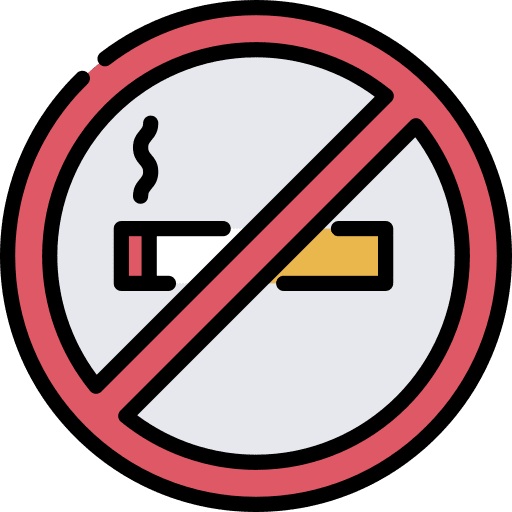 No smoking signaling sign cigarette icon