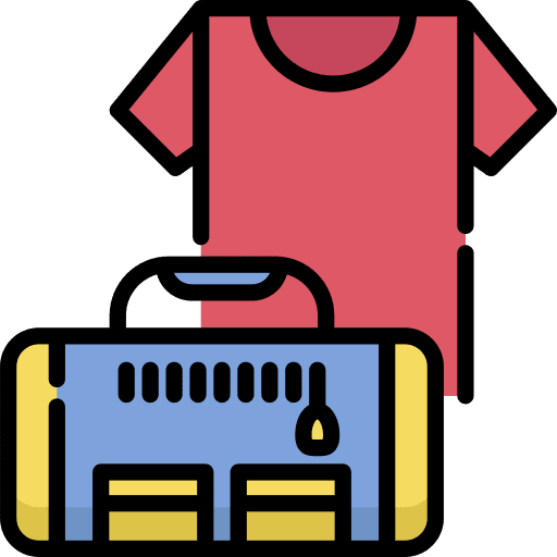 Sport bag sport wellness gym icon