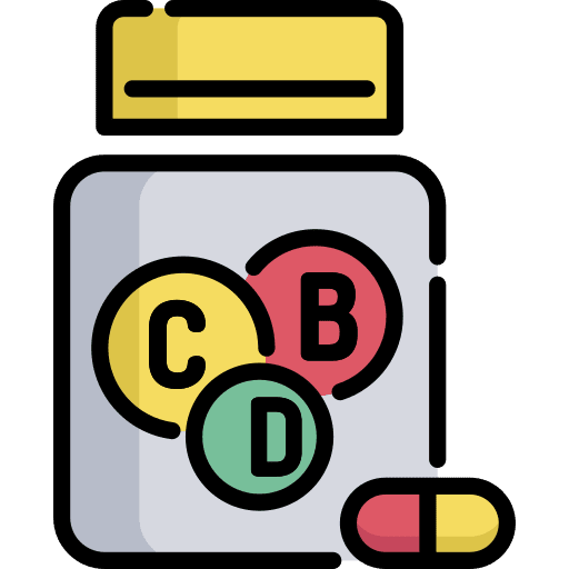 Vitamins protein supplement vitamins gym icon