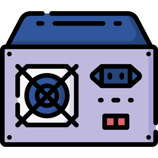 Power supply device technology power supply icon