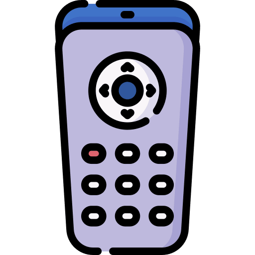 Remote control electronics television technology icon