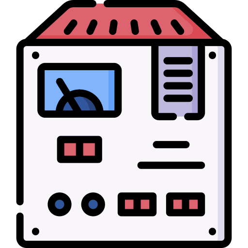 Stabilizer electric meter device technology icon
