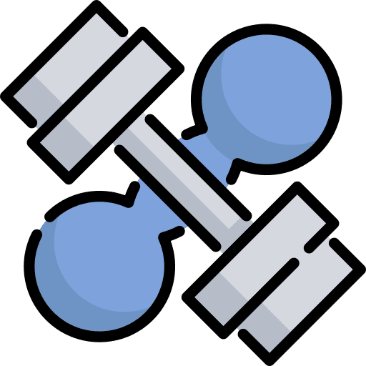 Weights sport sports gym icon