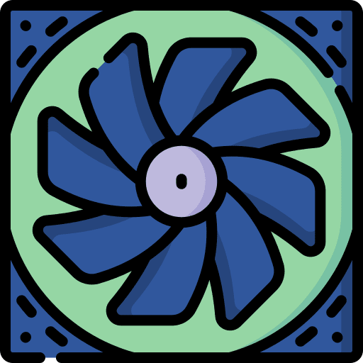 Fan technology hardware device icon