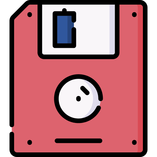 Floppy device technology electronics icon