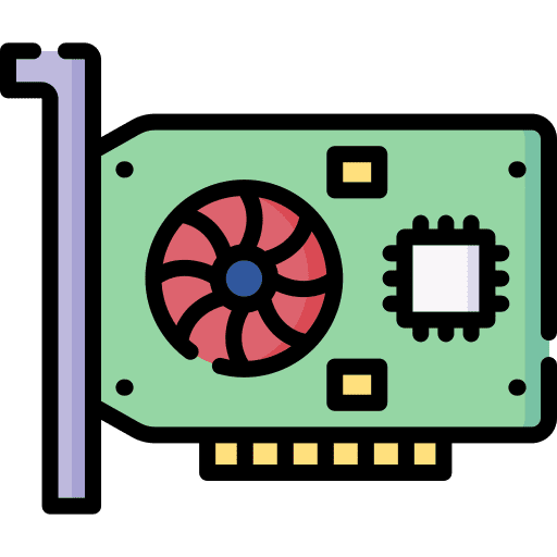 Gpu electronics gpu video card icon