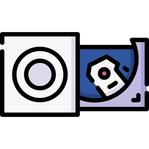 Optical drive computing electronics technology icon