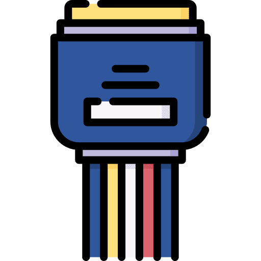 Sata connector technology electronic icon