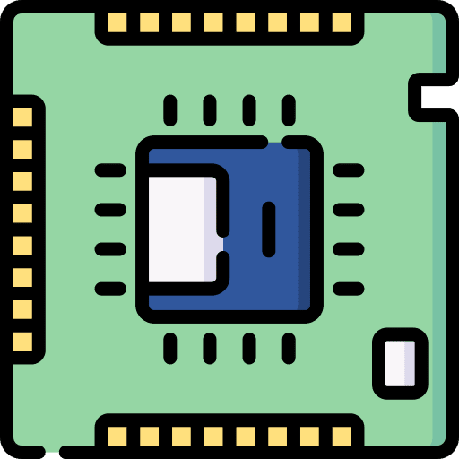 Cpu ram memory computing processor icon