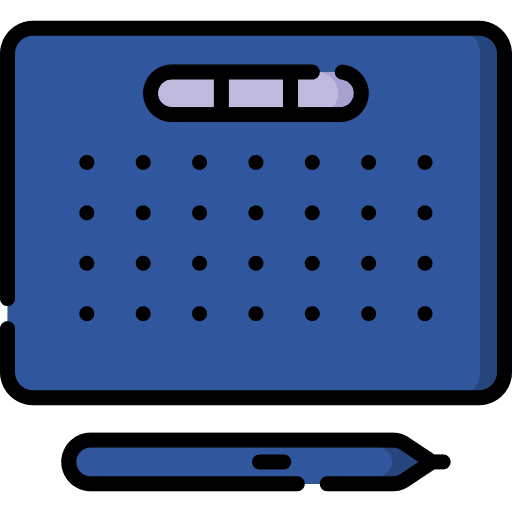 Pen tablet graphic tablet digital drawing tablet icon