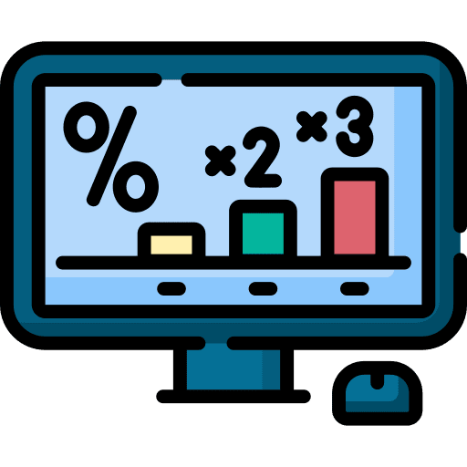 Tax bar graph tax business and finance icon